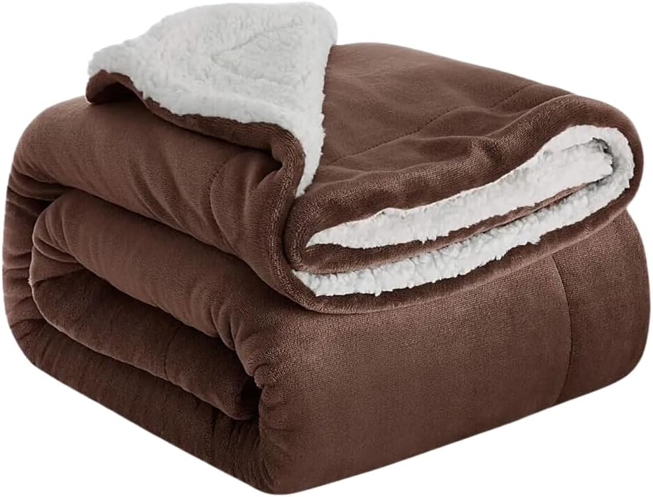 Coberdrom Sherpa Cama Casal Queen Edredom Dupla Face Cobertor Manta Felpuda Liso Inverno Quente e Macio