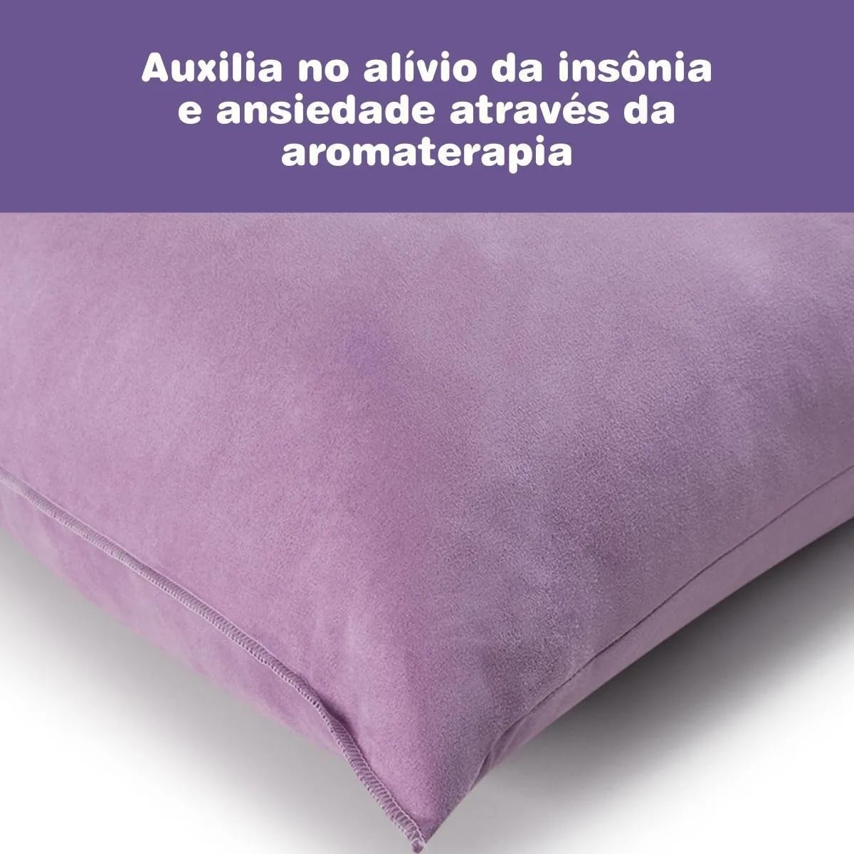 Kit 4 Travesseiros Antialérgico com Aromaterapia de Lavanda